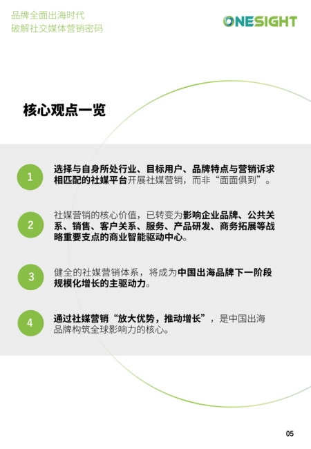 OneSight：品牌全面出海时代：破解社交媒体营销密码白皮书